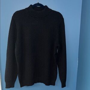Women’s Ms Maggie Navy Blue Textured Sweater 1X NWOT
